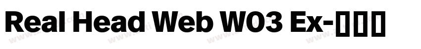 Real Head Web W03 Ex字体转换